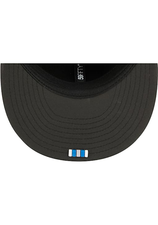 New Era Detroit Lions Mens Black 2025 NFL Sideline 59FIFTY Fitted Hat