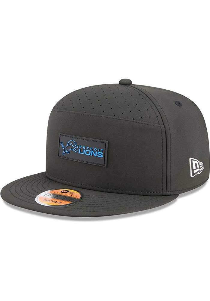 Detroit Lions New Era BLACK 2025 NFL Sideline 9FIFTY Split Panel