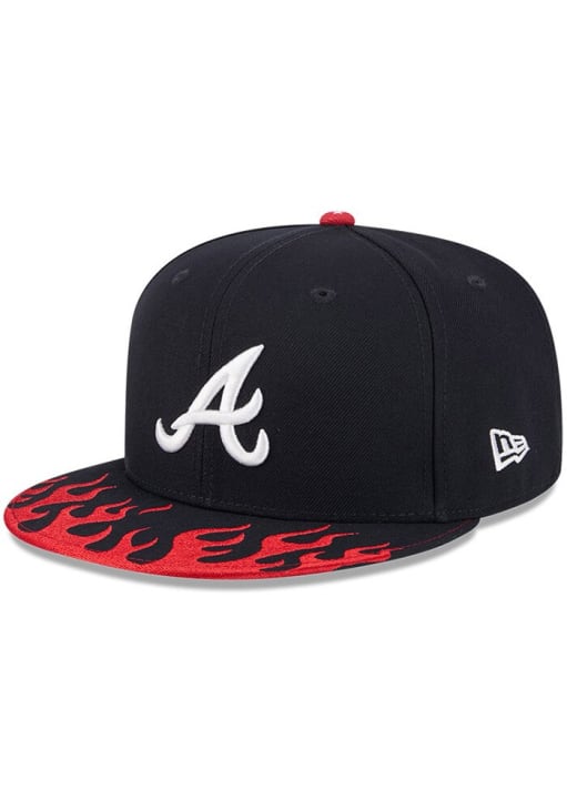 New Era Atlanta Braves Navy Blue 2025 Speedway Classic 9FIFTY Mens Snapback Hat