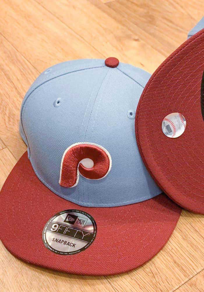 light blue phillies fitted hat