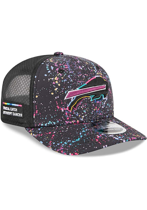 New Era Buffalo Bills 2025 Crucial Catch Stretch 9SEVENTY Adjustable Hat - Black