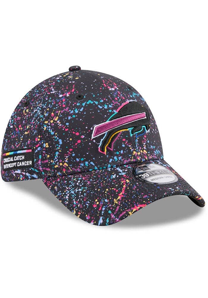 quiet glow WASTE! 2024 トラッカーキャップ Buffalo Bills Mens 2025 Crucial Catch 39THIRTY BLACK New Era Flex