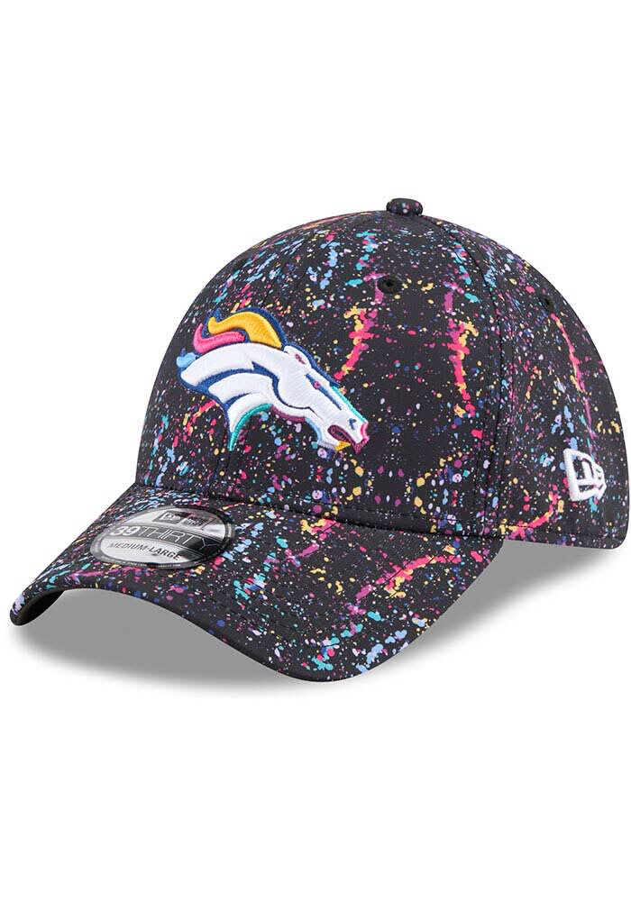Denver Broncos Mens 2025 Crucial Catch 39THIRTY BLACK New Era Flex
