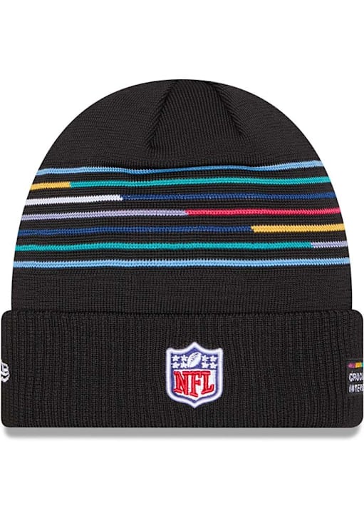 New Era Philadelphia Eagles Black 2025 Crucial Catch Cuff Mens Knit Hat