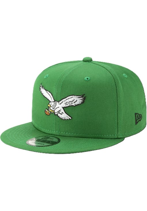 New Era Philadelphia Eagles Kelly Green Retro Eagle Super Bowl LIX Champs Side Patch 9FIFTY Mens S..