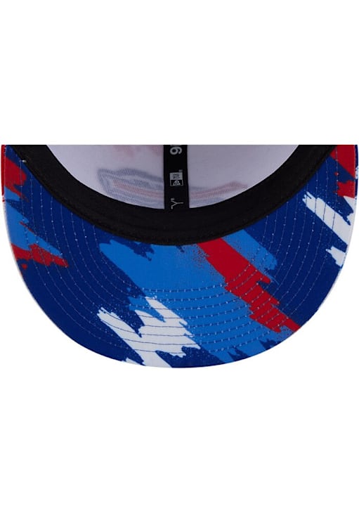 New Era Buffalo Bills White Paint 9FIFTY Mens Snapback Hat