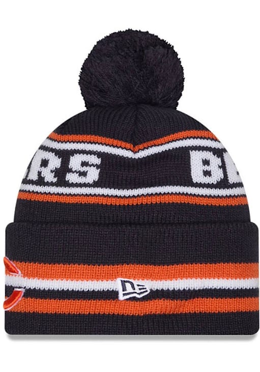 Chicago Bears New Era NAVY Classic Cuff Pom Knit Hat - 59044081 display picture 2