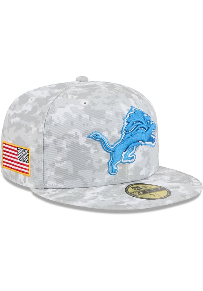 Detroit Lions Mens 2025 Salute to Service Fan Pack 59FIFTY GREY