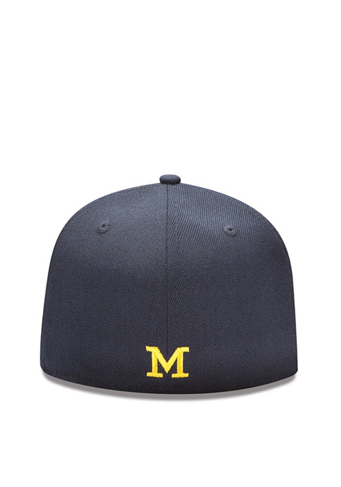 new era michigan wolverines thin m 59fifty fitted hat