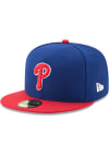 Main image for New Era Philadelphia Phillies Mens Blue AC Alt 59FIFTY Fitted Hat