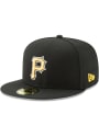 Pittsburgh Pirates New Era AC Alt 59FIFTY Fitted Hat - Black