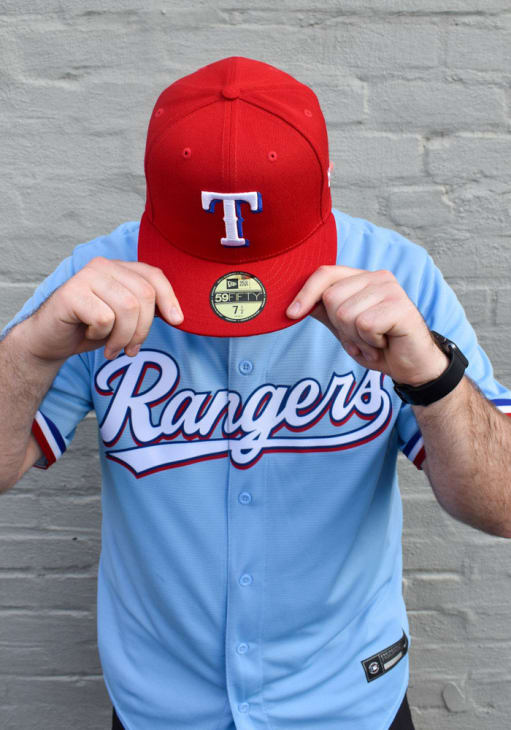 Texas Rangers AC Alt 59FIFTY Red New Era Fitted Hat
