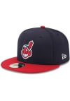 Main image for New Era Cleveland Indians Red AC Home JR 59FIFTY Kids Fitted Hat