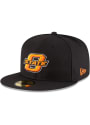 Oklahoma State Cowboys New Era Black College 59FIFTY Fitted Hat