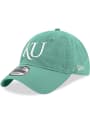 New Era Kansas Jayhawks Clamshell 9TWENTY Adjustable Hat - Green