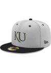 Main image for New Era Kansas Jayhawks Mens White White 2T 59FIFTY Fitted Hat