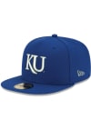 Main image for New Era Kansas Jayhawks Mens Blue Trajan 59FIFTY Fitted Hat