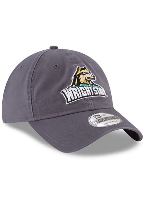 New Era Wright State Raiders Core Classic 9TWENTY Adjustable Hat - Grey