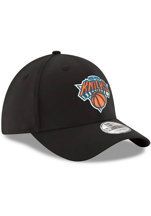 New York Knicks Team Classic 39THIRTY Black New Era Flex Hat