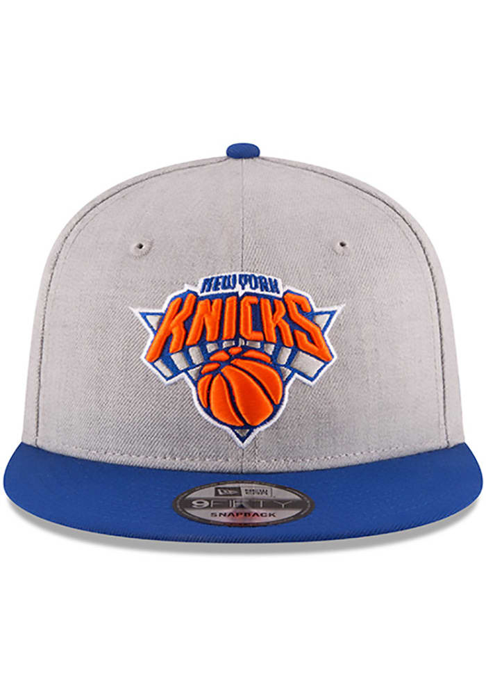 grey and blue knicks hat