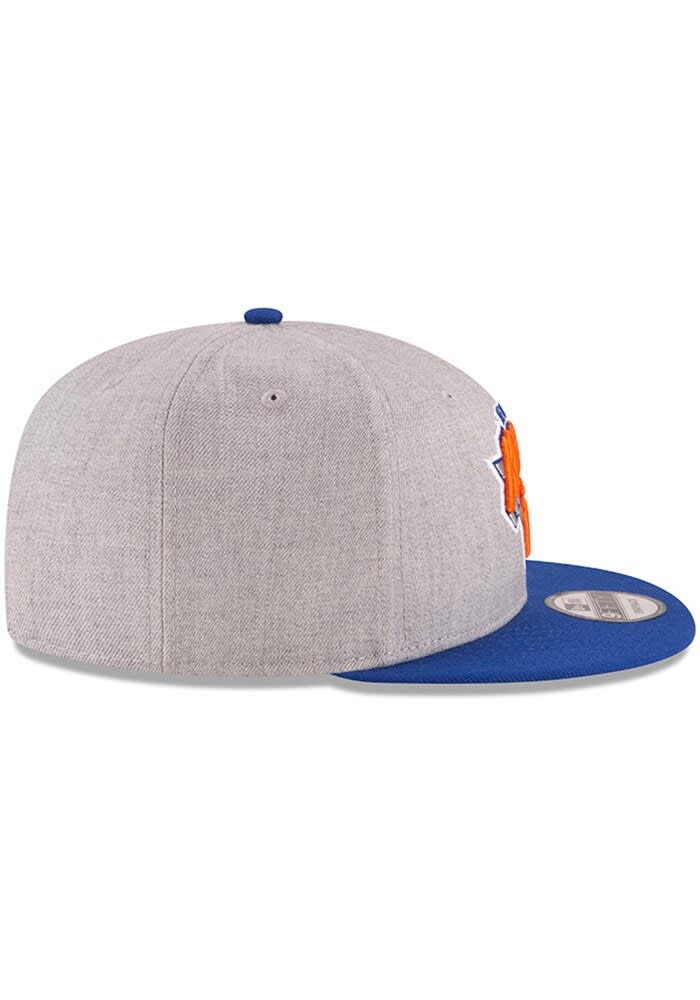 grey and blue knicks hat