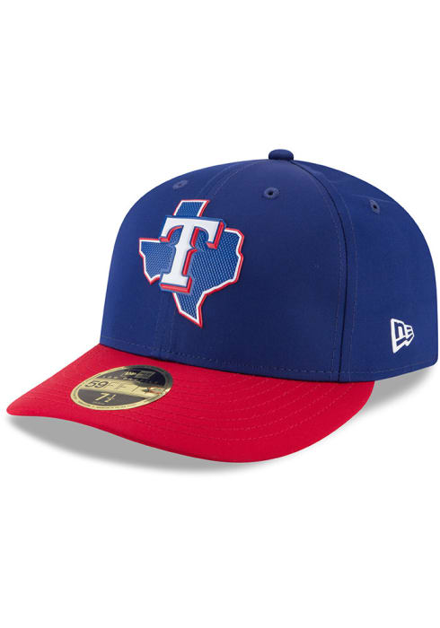 Texas Rangers ProLight 2018 BP Low Pro 59FIFTY Navy Blue New Era Fitted Hat