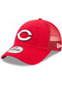 Cincinnati Reds New Era Trucker 9FORTY Adjustable Hat - Red