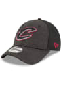 New Era Cleveland Cavaliers Black Shaded Front Jr 9FORTY Youth Adjustable Hat