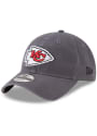 Kansas City Chiefs New Era Core Classic Twill 9TWENTY Adjustable Hat - Grey