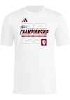 Main image for Indiana Hoosiers White Adidas Big Ten Football Championship Bound Short Sleeve T Shirt