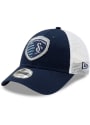 Sporting Kansas City New Era Team Truckered 9FORTY Adjustable Hat - Navy Blue