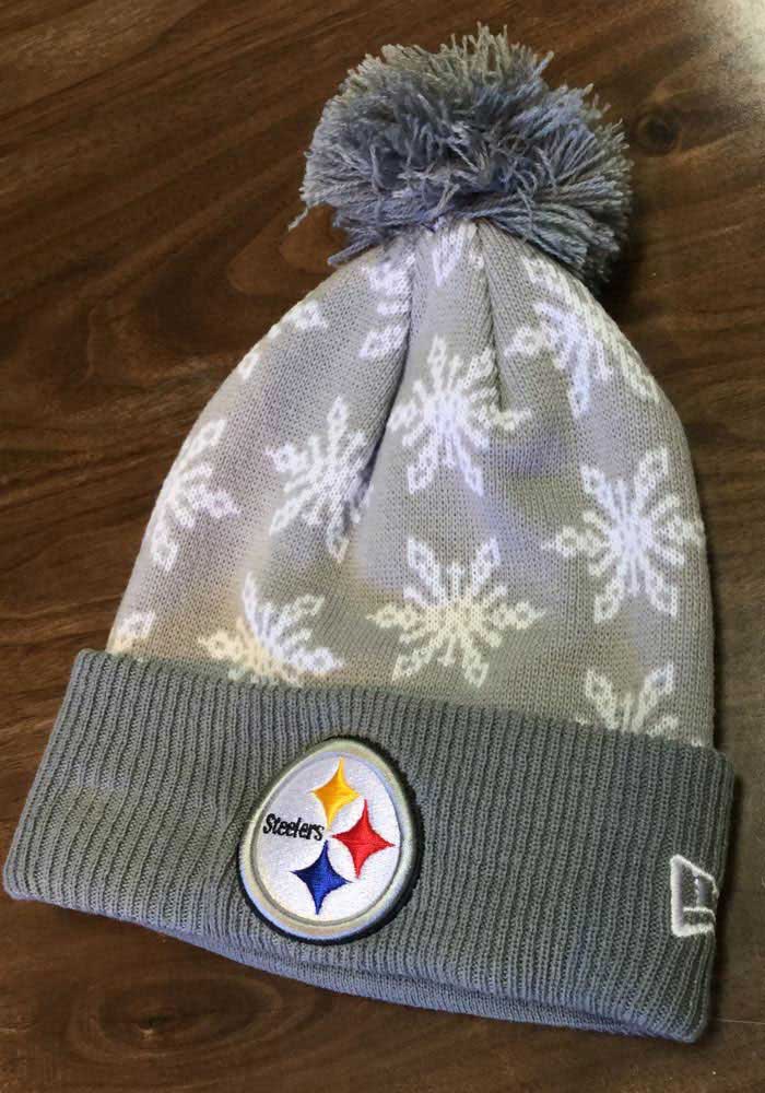 grey steelers beanie