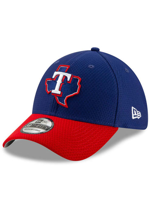 Texas Rangers Batting Practice 2019 39THIRTY Blue New Era Flex Hat