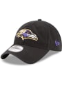 Baltimore Ravens New Era Core Classic 9TWENTY Adjustable Hat - Black