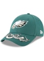 Philadelphia Eagles New Era 2019 Draft 9FORTY Adjustable Hat - Green
