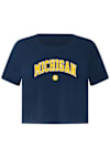 Main image for Michigan Wolverines Navy Blue lululemon Cates Short Sleeve T-Shirt