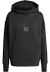 Main image for Womens Nebraska Cornhuskers Black Adidas Hooded Performance Hooded Sweatshirt