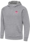 Main image for Mens Ohio State Buckeyes Grey Antigua 2024 Football National Champions Victory Long Sleeve Fashi..