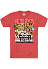 Main image for Nebraska Cornhuskers Volleyball Roster Caricature Short Sleeve T Shirt - Red