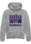 Main image for Seth Dardar Rally Mens Grey K-State Wildcats NIL Striped Hooded Sweatshirt