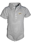 Main image for Baby Charcoal Western Michigan Broncos Carson Striped Short Sleeve One Piece Polo