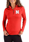 Main image for Womens Nebraska Cornhuskers Red Cutter and Buck Coastline Qtr Zip