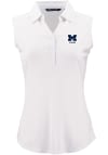 Main image for Womens Michigan Wolverines White Cutter and Buck Alumni Forge Eco Polo Shirt
