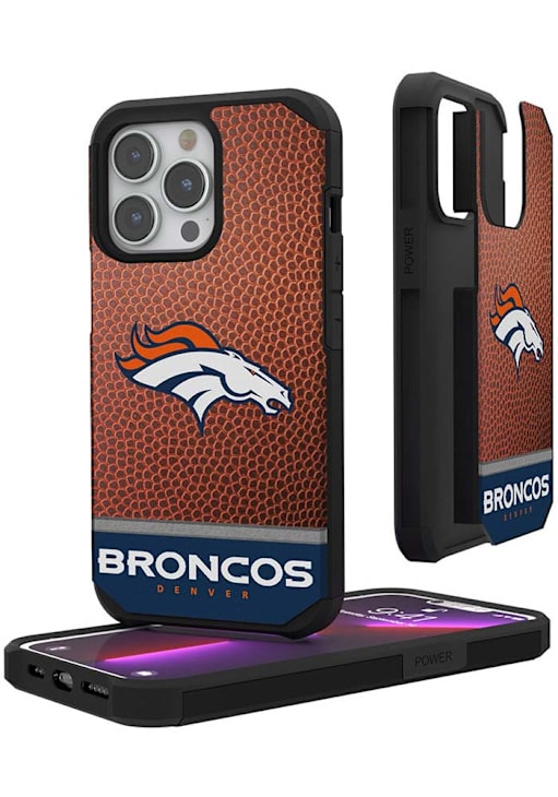 Denver Broncos Football Wordmark iPhone Rugged BLACK Phone Cover