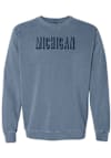 Main image for Mens Blue Michigan Wolverines Team Name Crew Sweatshirt