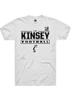 Main image for Zeb Kinsey Rally Mens White Cincinnati Bearcats Football NIL Stacked Box Player T Shirt