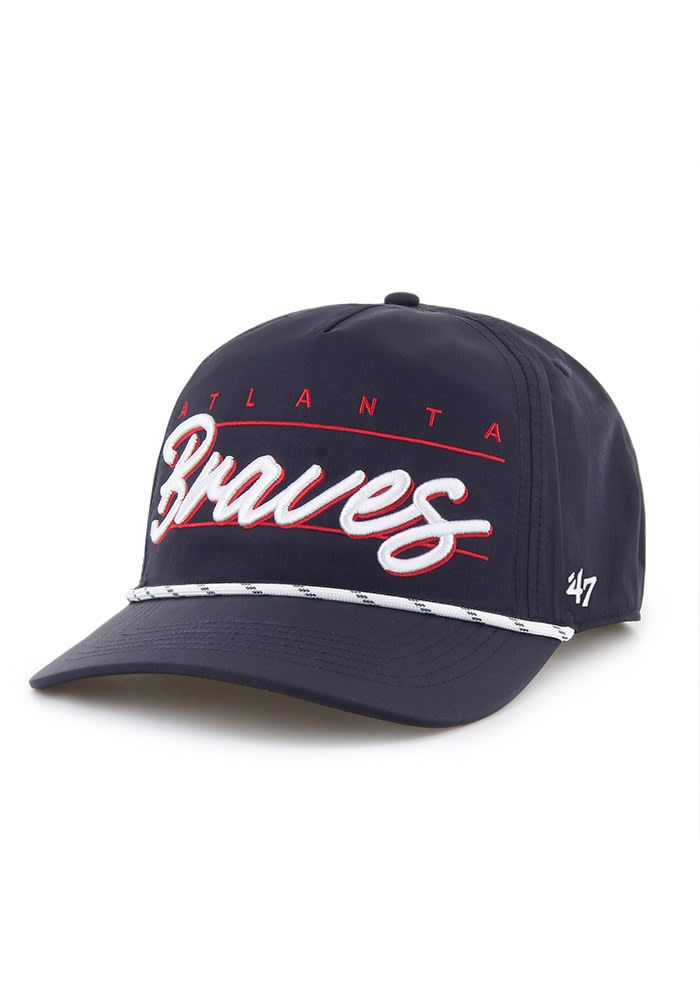 47 Atlanta Braves NAVY Condor Rope Hitch Adjustable Hat - 6036821