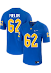 Main image for Jordan Fields  Mens Blue Pitt Panthers Football NIL Name And Number Football Jersey