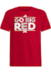 Main image for Youth Nebraska Cornhuskers Red Adidas Fresh Short Sleeve T-Shirt
