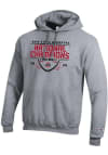 Main image for Mens Ohio State Buckeyes Grey Champion 2024 Football National Champion Gridiron Powerblend Hooded..